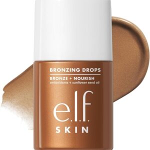 Gotas bronceadoras Bronzing Drops de e.l.f. Cosmetics para un acabado luminoso.